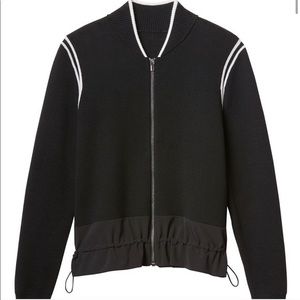 Athleta Venture Sweater Jacket, Black, M